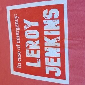 UNISEX. LEROY Jenkins - In Case Of Emergency Tee - Bella Canvis - Super Soft